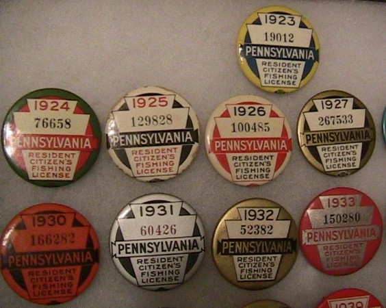 Details about   ORIGINAL 1923 PA Pennsylvania Resident Fishing License Button Pin