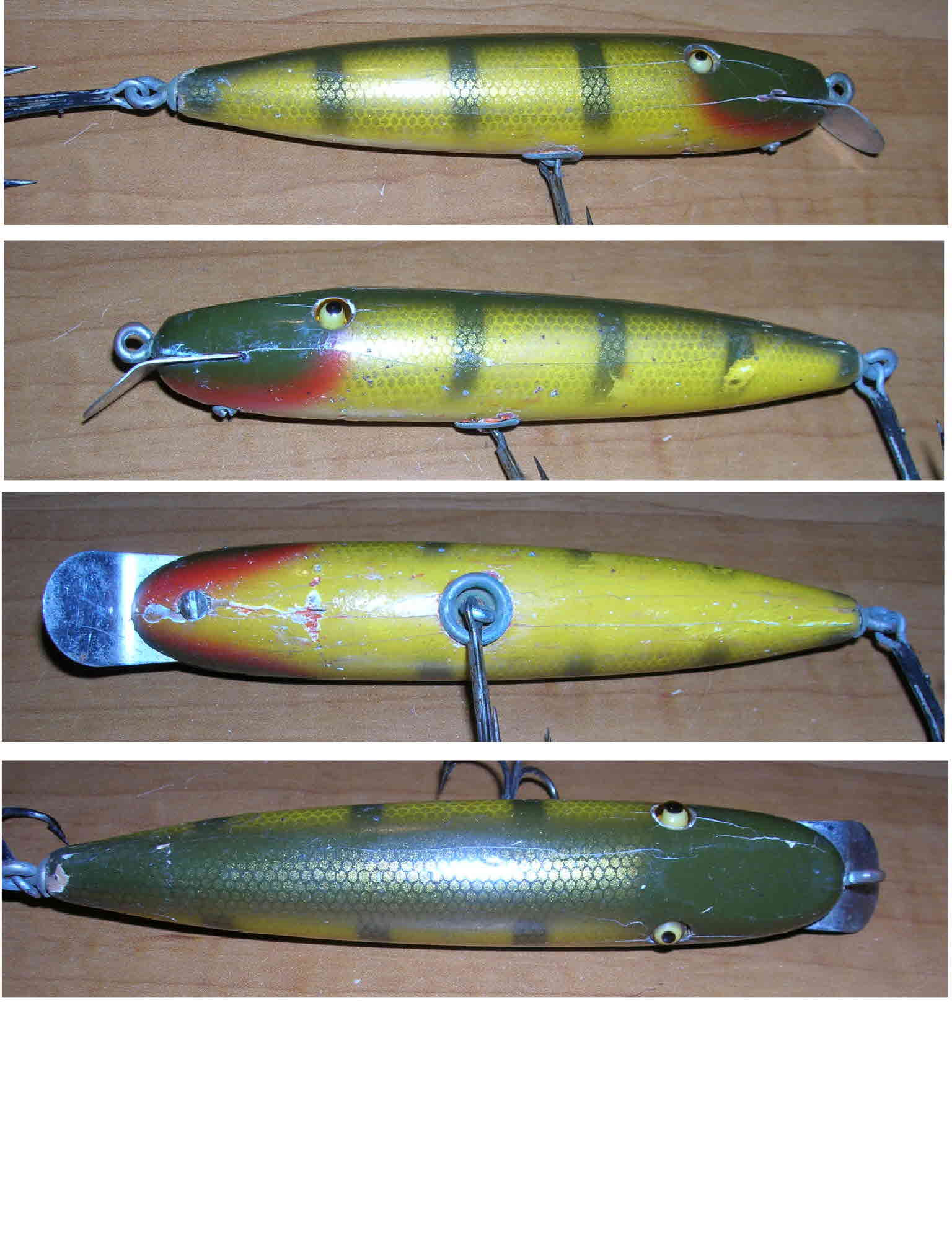 Vintage Shur-strike Minnows Fishing Lure Box Only for 1941 Scarce Model  Creek Chub Pike in Yellow Spotted Color P14 