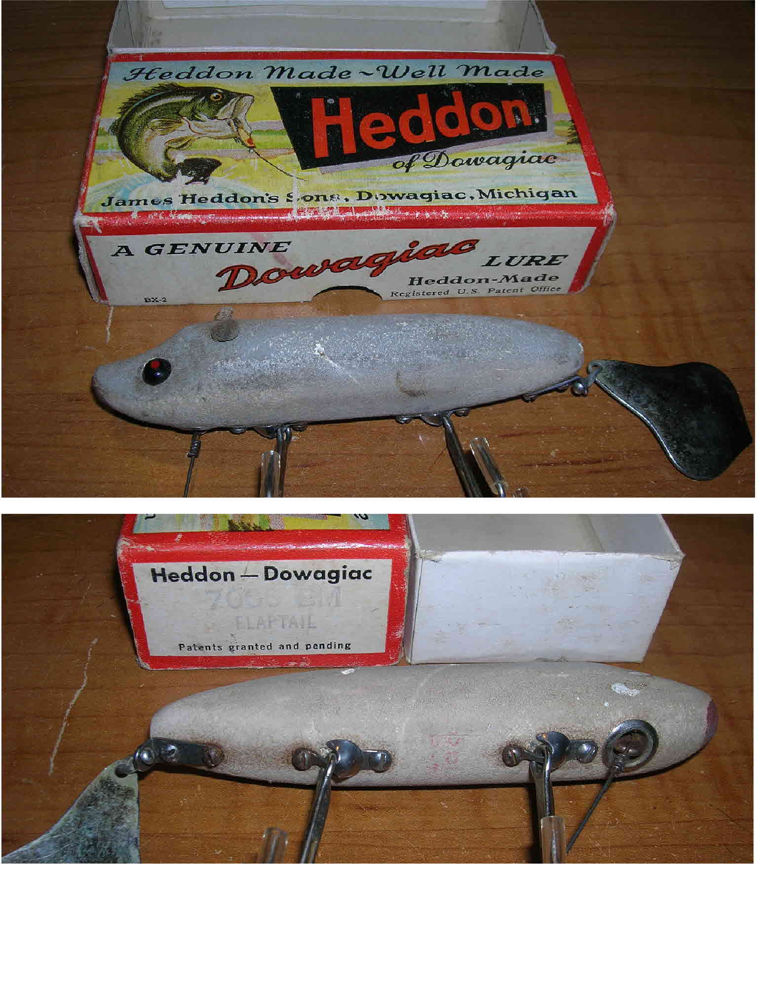 Heddon Dowagiac Spook antique fishing lures