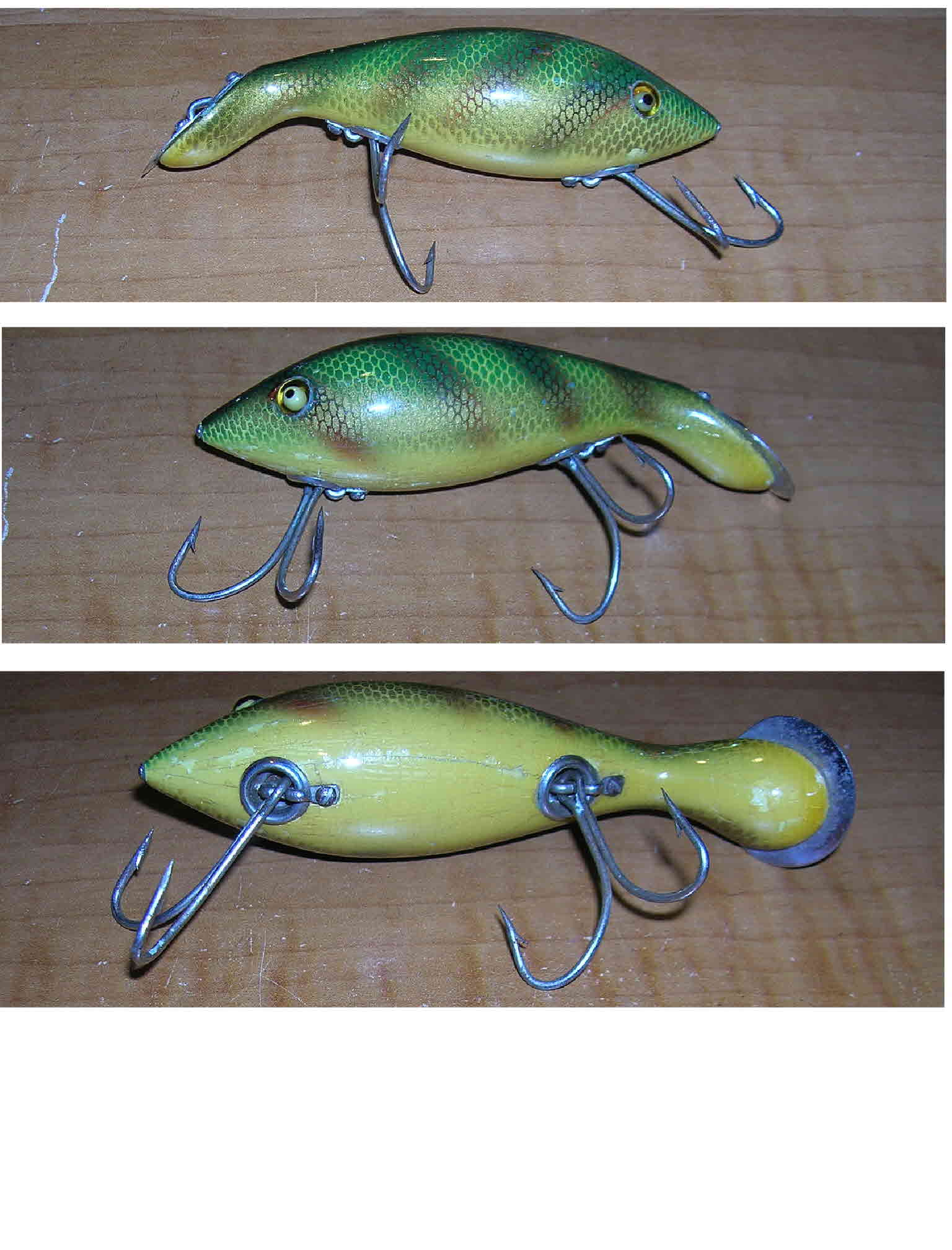 Moonlight 1 Paw Paw BASS Reproduction Lure New in Box W/ Paper 