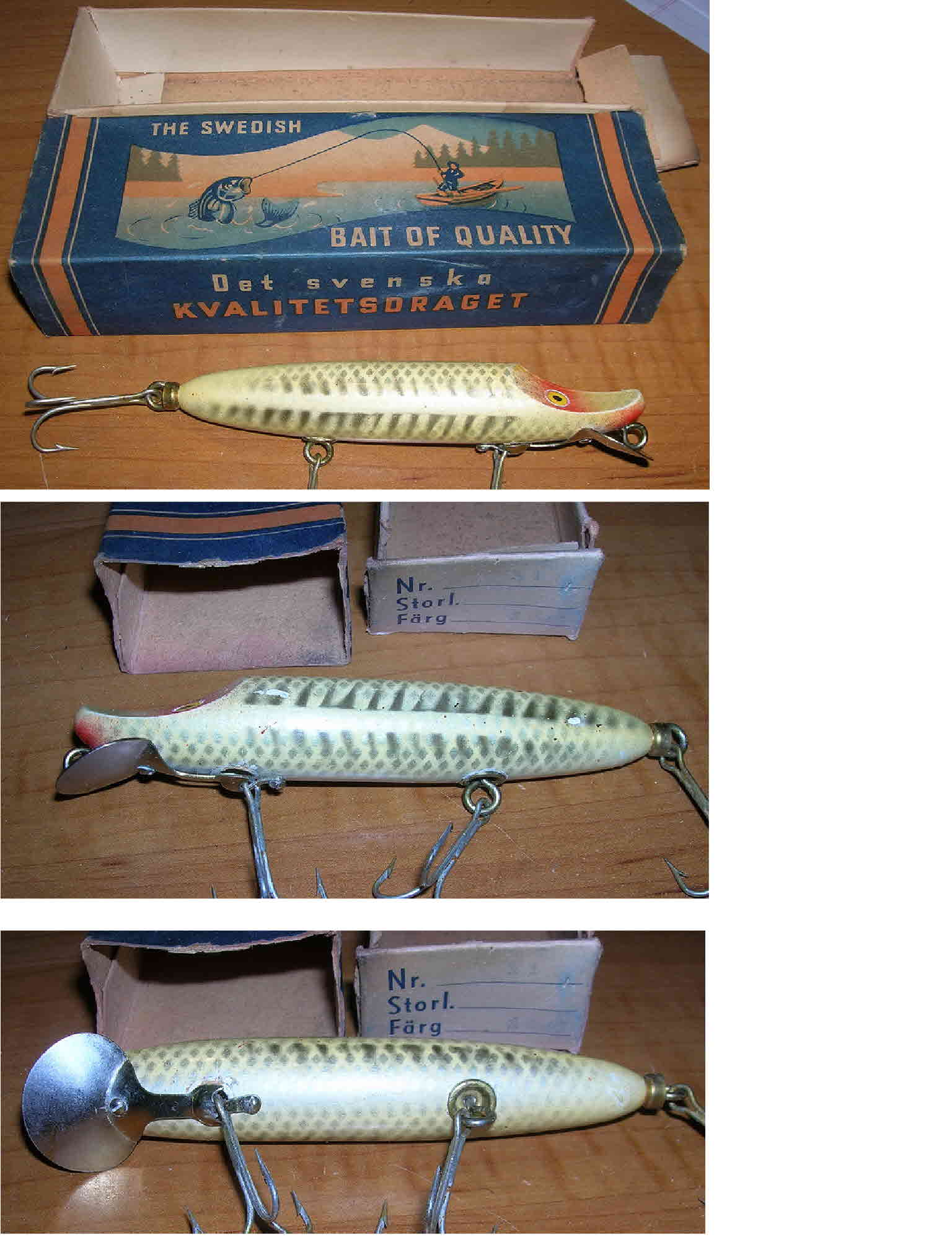 Vintage Helin Flatfish U20 Fron Color 3 1/4 Fishing Lure